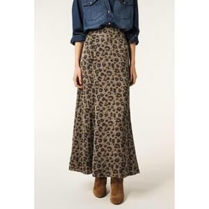 NEW BA&SH blaire maxi skirt in khaki